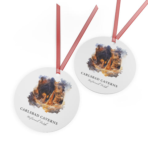 Carlsbad Caverns Ornament: Carlsbad Caverns Park Souvenir, Carlsbad NM Xmas Decor, and Authentic Eddy County Gift (1pc, 3pcs, 5pcs, 10pcs)