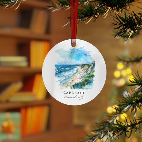 Cape Cod MA Ornament: Unique Cape Cod Souvenir, Cape Cod Xmas Decor, and Authentic Cape Cod Gift (1pc, 3pcs, 5pcs, 10pcs)