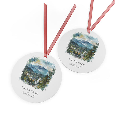 Estes Park CO Ornament: Unique Estes Park Souvenir, Rocky Mountains Xmas Decor, and Authentic Estes Park CO Gift (1pc, 3pcs, 5pcs, 10pcs)