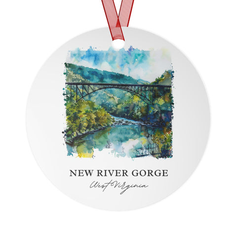 New River Gorge Venezuela Ornament: Unique West Virginia Souvenir, New River Gorge Xmas Decor, and Beckley WV Gift (1pc, 3pcs, 5pcs, 10pcs)