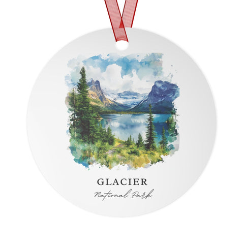 Glacier National Park Ornament: Unique Glacier Park Souvenir, Glacier Park Xmas, and Authentic Montana Rockies Gift (1pc, 3pcs, 5pcs, 10pcs)