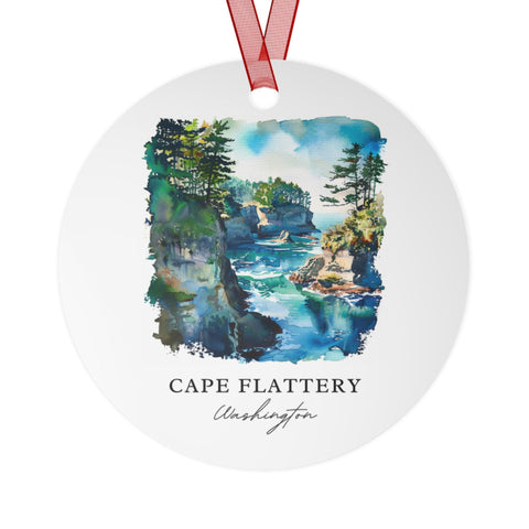 Cape Flattery WA Ornament: Unique Cape Flattery Souvenir, Cape Flattery Xmas Decor, and Authentic Olympic WA Gift (1pc, 3pcs, 5pcs, 10pcs)