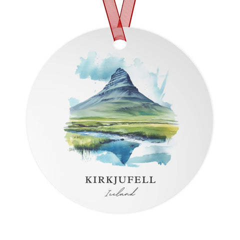 Kirkjufell Iceland Ornament: Unique Kirkjufell Souvenir, Kirkjufell Xmas Decor, and Authentic Kirkjufell Gift (1pc, 3pcs, 5pcs, 10pcs)