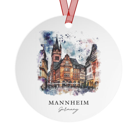 Mannheim Germany Ornament: Unique Mannheim Souvenir, Mannheim Xmas Decor, and Authentic Mannheim Gift (1pc, 3pcs, 5pcs, 10pcs)