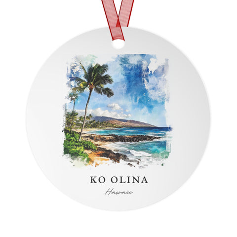 Ko Olina HI Ornament: Unique Kapolei Souvenir, Ko Olina Xmas Decor, and Authentic Ko Olina Gift (1pc, 3pcs, 5pcs, 10pcs)