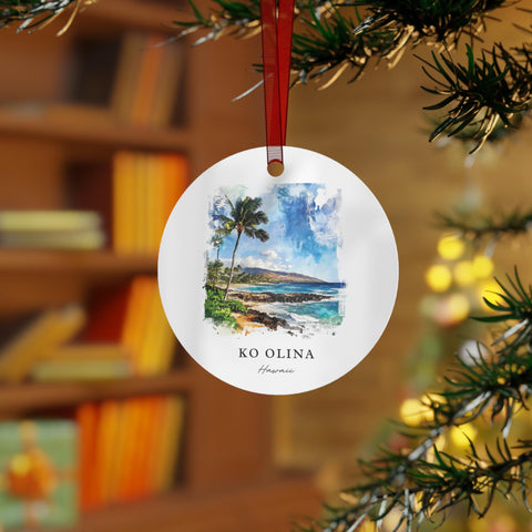 Ko Olina HI Ornament: Unique Kapolei Souvenir, Ko Olina Xmas Decor, and Authentic Ko Olina Gift (1pc, 3pcs, 5pcs, 10pcs)