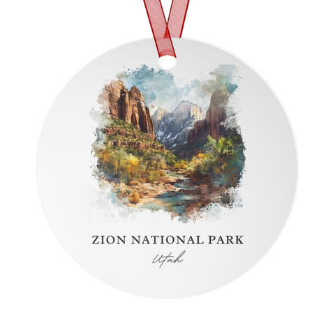 Zion National Park Ornament: Unique Zion Souvenir, Zion UT Xmas Decor, and Authentic Zion National Park Gift (1pc, 3pcs, 5pcs, 10pcs)