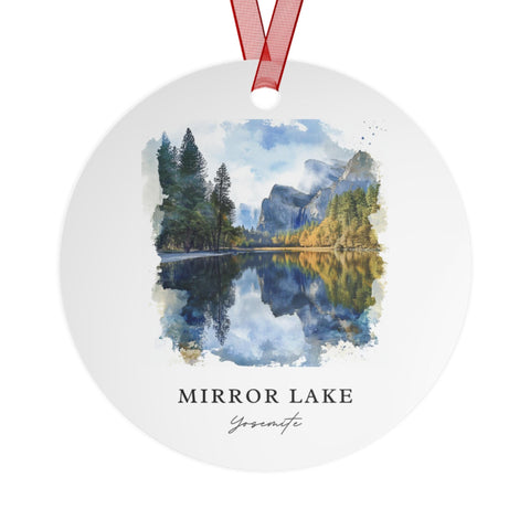 Mirror Lake Ornament: Unique Souvenir, Tenaya Lake Xmas Decor, and Authentic Yosemite National Park Gift (1pc, 3pcs, 5pcs, 10pcs)