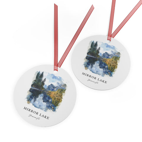 Mirror Lake Ornament: Unique Souvenir, Tenaya Lake Xmas Decor, and Authentic Yosemite National Park Gift (1pc, 3pcs, 5pcs, 10pcs)