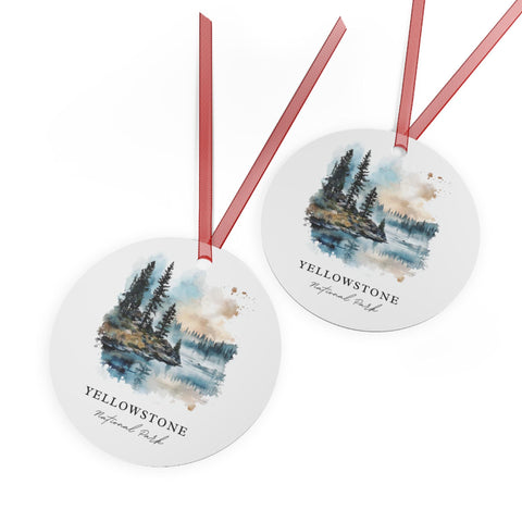 Yellowstone Ornament: Unique Wyoming Souvenir, Yellowstone Xmas Decor, and Authentic Yellowstone National Park Gift (1pc, 3pcs, 5pcs, 10pcs)