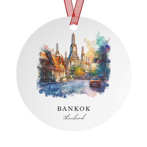 Bankok Thailand Ornament: Unique Bankok Souvenir, Xmas Decor, and Authentic Bankok Thailand Gift (1pc, 3pcs, 5pcs, 10pcs)