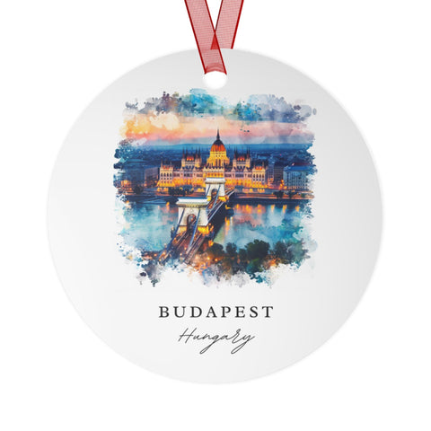 Budapest Hungary Ornament: Unique Budapest Souvenir, Hungary Xmas Decor, and Authentic Budapest Gift (1pc, 3pcs, 5pcs, 10pcs)