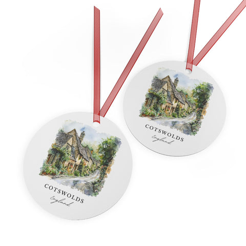 Cotswolds England Ornament: Unique Cotswolds Souvenir, Cotswolds Xmas Decor, and Authentic Cotswolds UK Gift (1pc, 3pcs, 5pcs, 10pcs)