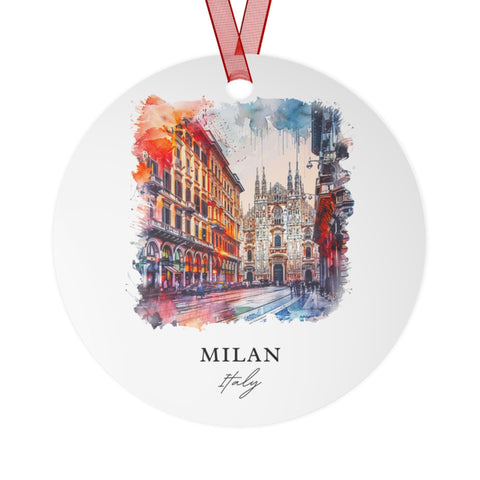 Milan Italy Ornament: Unique Milan Souvenir, Milan Xmas Decor, and Authentic Milan Italia Gift (1pc, 3pcs, 5pcs, 10pcs)