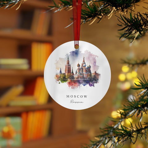 Moscow Ornament: Unique Moscow Souvenir, Moscow Russia Xmas Decor, and Authentic Moscow Russia Gift (1pc, 3pcs, 5pcs, 10pcs)