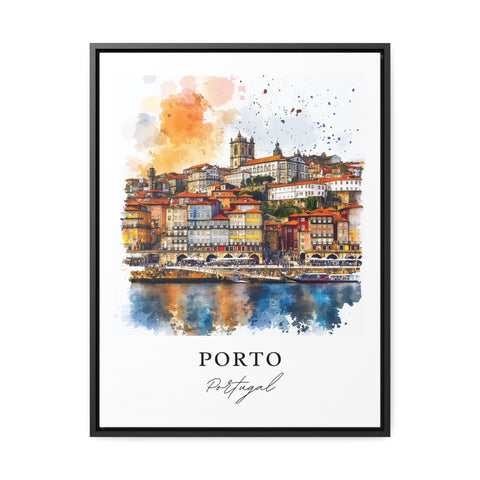 Porto Wall Art, Porto Portugal Print, Porto Watercolor Art, Iberian Peninsula Gift, Travel Print, Travel Poster, Housewarming Gift