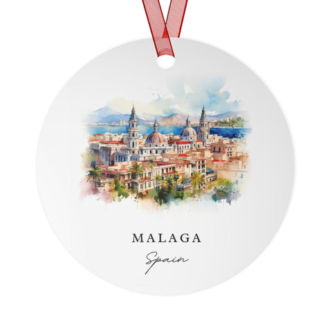 Malaga Spain Ornament: Unique Malaga Souvenir, Malaga Xmas Decor, and Authentic Malaga Espana Gift (1pc, 3pcs, 5pcs, 10pcs)