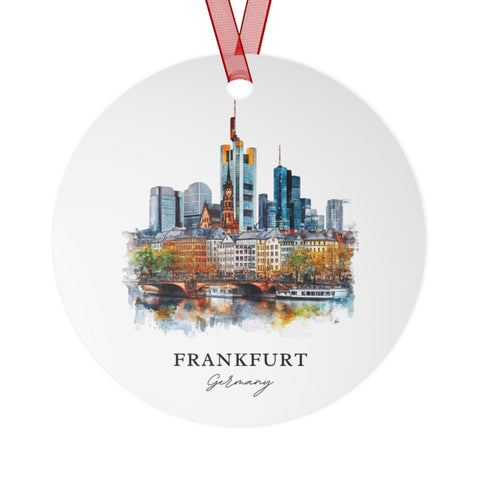 Frankfurt Germany Ornament: Unique Frankfurt Souvenir, Frankfurt Xmas Decor, and Authentic Frankfurt Gift (1pc, 3pcs, 5pcs, 10pcs)