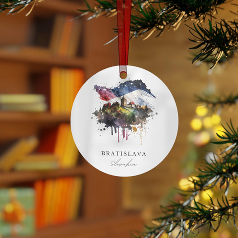 Bratislava Slovakia Ornament: Unique Bratislava Souvenir, Bratislava Xmas Decor, and Authentic Bratislava Gift (1pc, 3pcs, 5pcs, 10pcs)