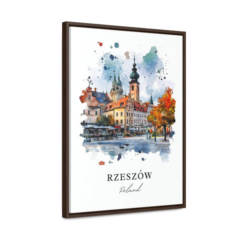 Rzeszow Wall Art, Rzeszow Poland Print, Rzeszow Watercolor Art, Wislok River Gift, Travel Print, Travel Poster, Housewarming Gift