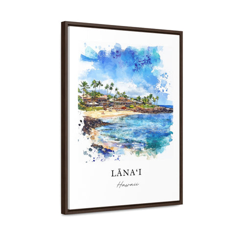 Lanai Wall Art, Maui Hawaii Print, Lanai Watercolor Art, Maui Hawaii Gift, Travel Print, Travel Poster, Housewarming Gift