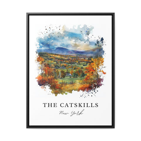 Catskills Wall Art, Catskills Print, Catskills Watercolor Art, Catskills NY Gift, Travel Print, Travel Poster, Housewarming Gift