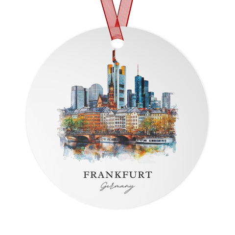 Frankfurt Germany Ornament: Unique Frankfurt Souvenir, Frankfurt Xmas Decor, and Authentic Frankfurt Gift