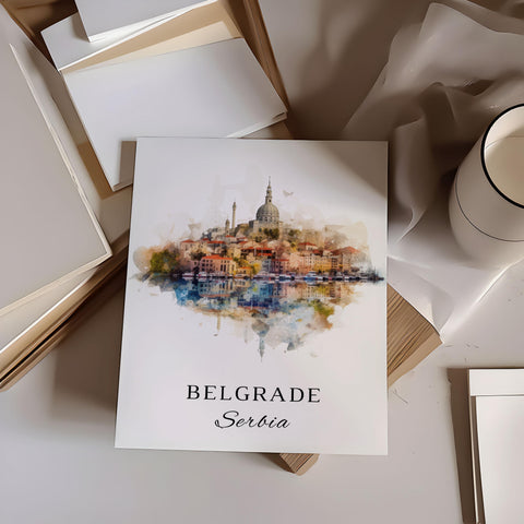 Belgrade Serbia wall art - Serbia, Belgrade poster, Belgrade gift, Serbian Artwork, Birthday present, Custom Text, Personalised Gift