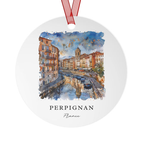 Perpignan Ornament: Unique Perpignan Souvenir, Perpignan France Xmas Decor, and Authentic Perpignan FR Gift (1pc, 3pcs, 5pcs, 10pcs)