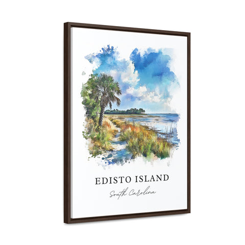 Edisto Island Wall Art, Edisto SC Print, Sea Islands Watercolor Art, Charleston County Gift, Travel Print, Travel Poster, Housewarming Gift