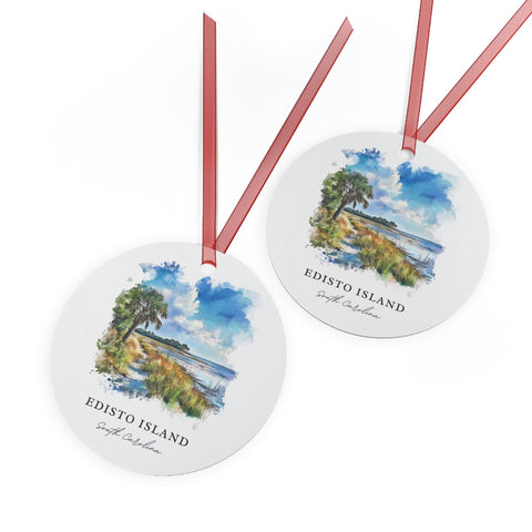 Edisto Island Ornament: Unique Sea Islands SC Souvenir, Edisto Island SC Xmas Decor, and Authentic Edisto Island Christmas Gift