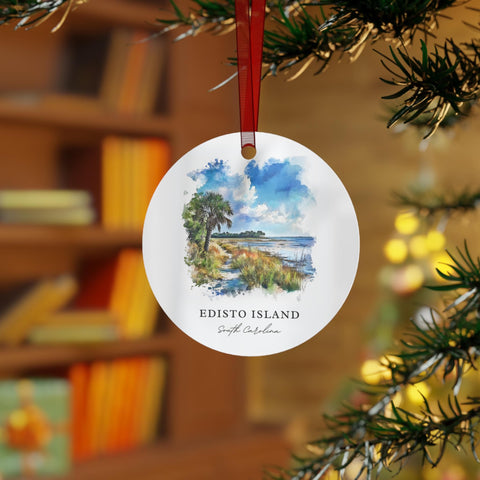 Edisto Island Ornament: Unique Sea Islands SC Souvenir, Edisto Island SC Xmas Decor, and Authentic Edisto Island Christmas Gift