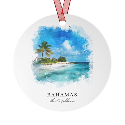 Bahamas Ornament: Unique Bahamas Island Souvenir, Bahamas Xmas Decor, and Authentic Bahamas Christmas Gift