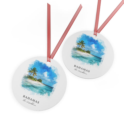 Bahamas Ornament: Unique Bahamas Island Souvenir, Bahamas Xmas Decor, and Authentic Bahamas Christmas Gift