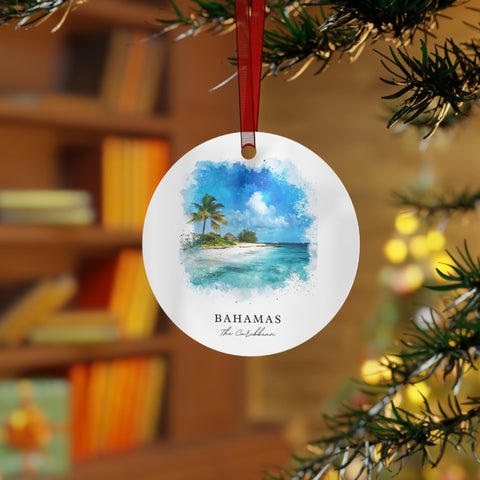 Bahamas Ornament: Unique Bahamas Island Souvenir, Bahamas Xmas Decor, and Authentic Bahamas Christmas Gift