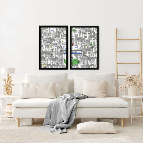 NYC wall art travel posters | Set of 2 wall art prints, Perfect Gift