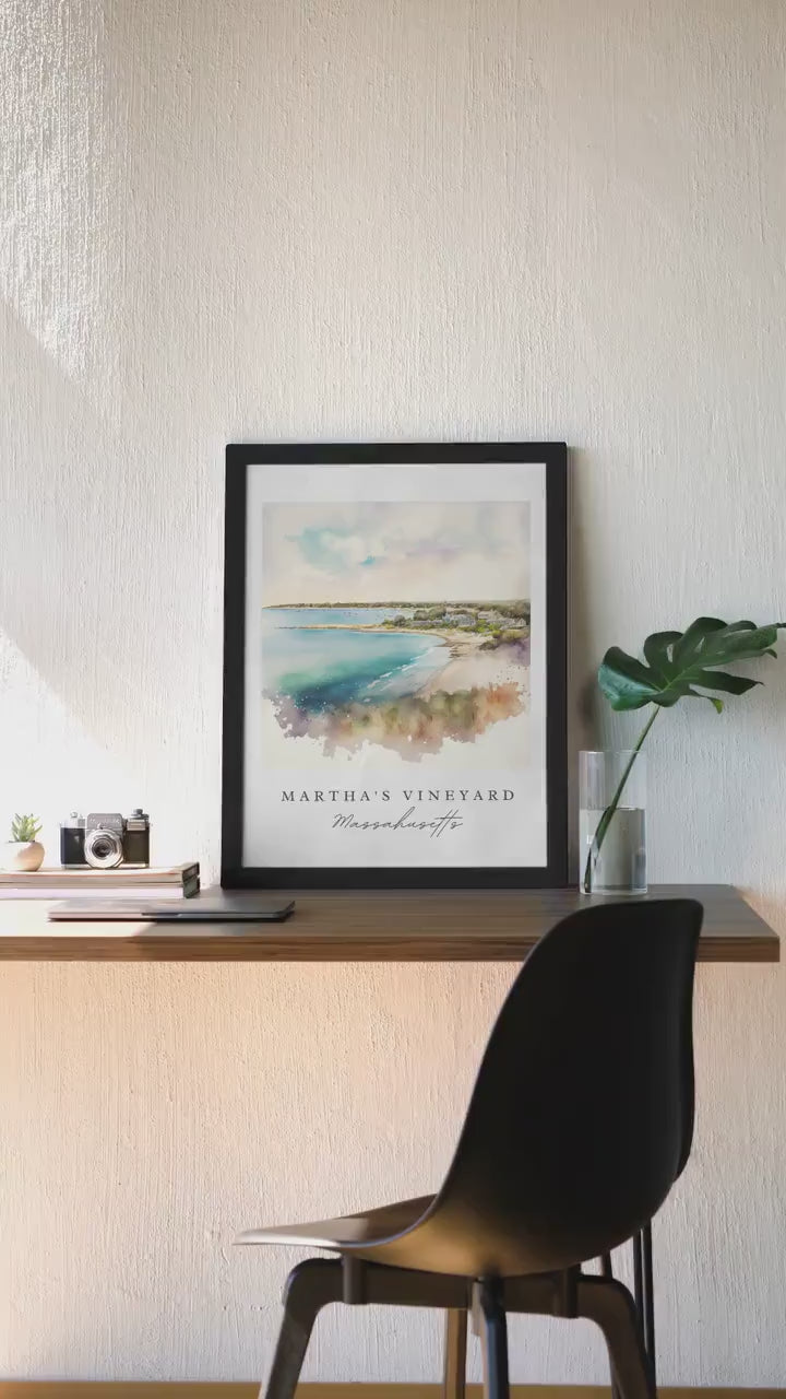 Martha's Vineyard: A Beautiful View Framed, Matte Canvas