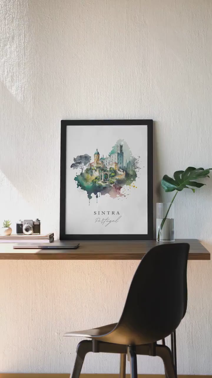 Enchanted Sintra: A Watercolor of Portugal's Majestic Landscape