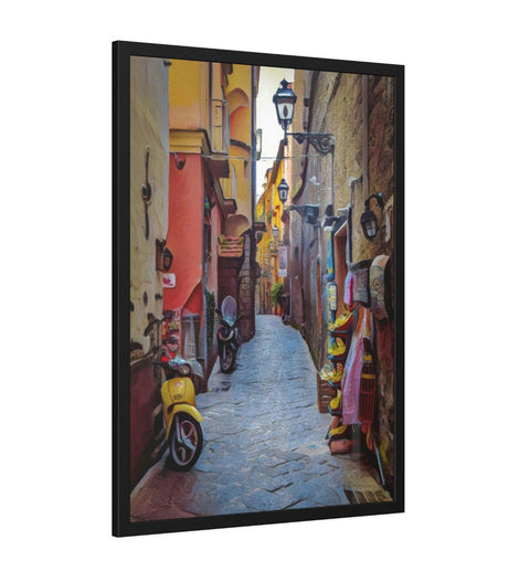 The Streets of Sorrento, Italy -- Naples Metro Area, Framed Paper Poster