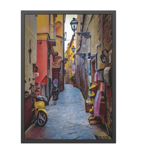 The Streets of Sorrento, Italy -- Naples Metro Area, Framed Paper Poster