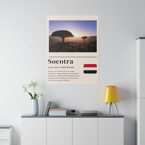 Sanctuaire de Socotra : une impression sur toile captivante des merveilles naturelles du Yémen