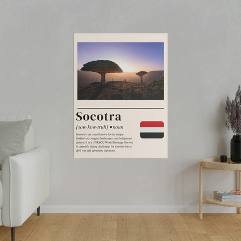 Socotra Sanctuary: A Captivating Canvas Print of Yemen's Natural Wonder