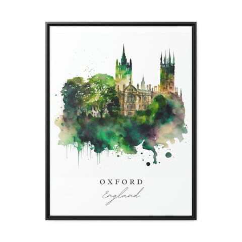 Oxford traditional travel art - United Kingdom, Oxford poster, Wedding gift, Birthday present, Custom Text, Personalised Gift