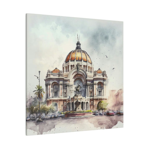 Mexico City in a Splash of Color: Striking Watercolor Painting