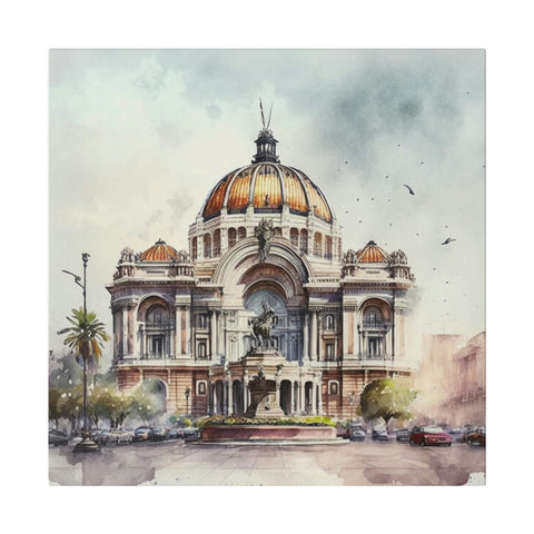 Mexico City in a Splash of Color: Striking Watercolor Painting