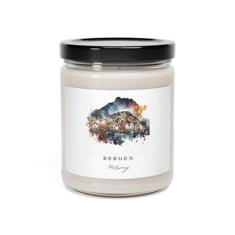 Bergen, Norway Scented Soy Candle, 9oz