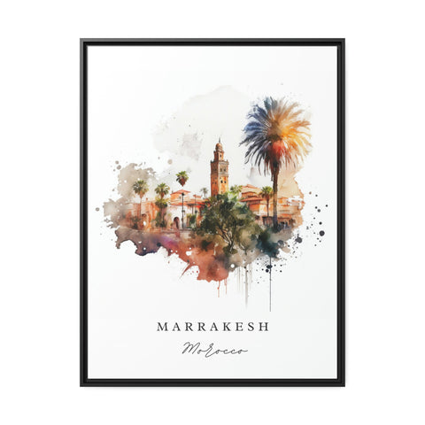 Marrakesh traditional travel art - Morocco, Marrakesh poster, Wedding gift, Birthday present, Custom Text, Personalised Gift