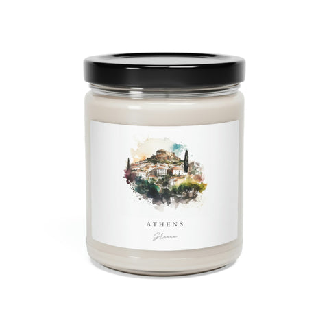 Athens, Greece Scented Soy Candle, 9oz