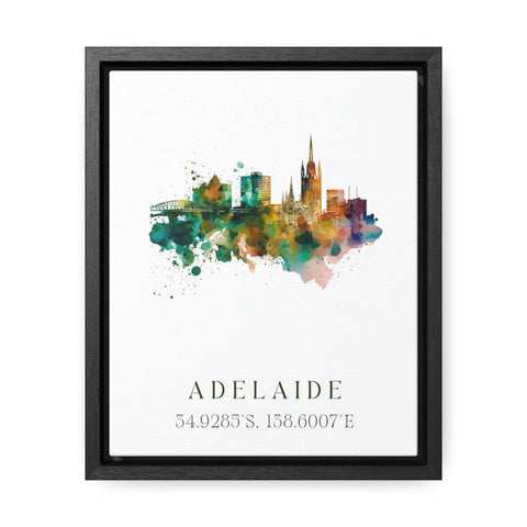 Adelaide traditional travel art - Australia, Adelaide poster, Wedding gift, Birthday present, Custom Text, Personalised Gift
