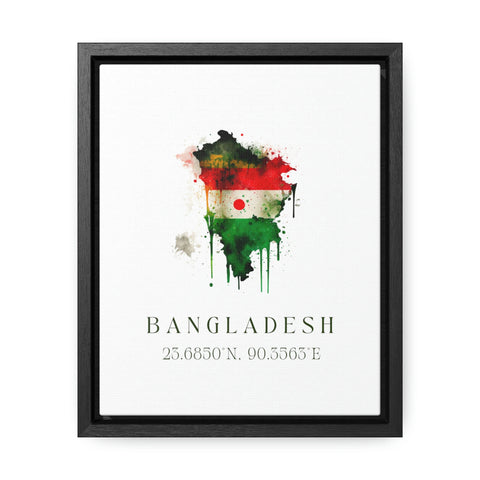 Bangladesh traditional travel art - Bangladesh poster, Wedding gift, Birthday present, Custom Text, Personalised Gift